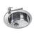 Teka Centroval 45 Single Round Bowl Inset Sink - Stainless Steel - Unbeatable Bathrooms