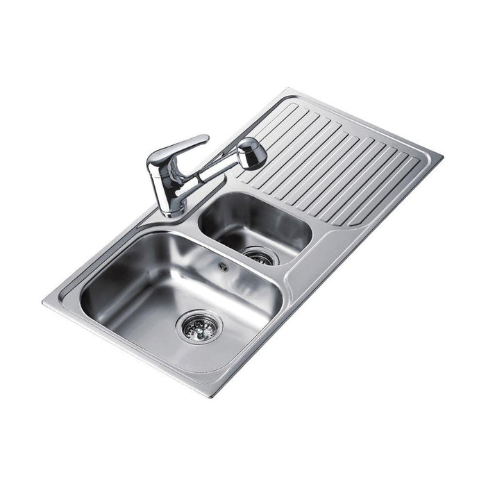 Teka Princess 1.5B & Drainer Inset Sink - Stainless Steel - Unbeatable Bathrooms