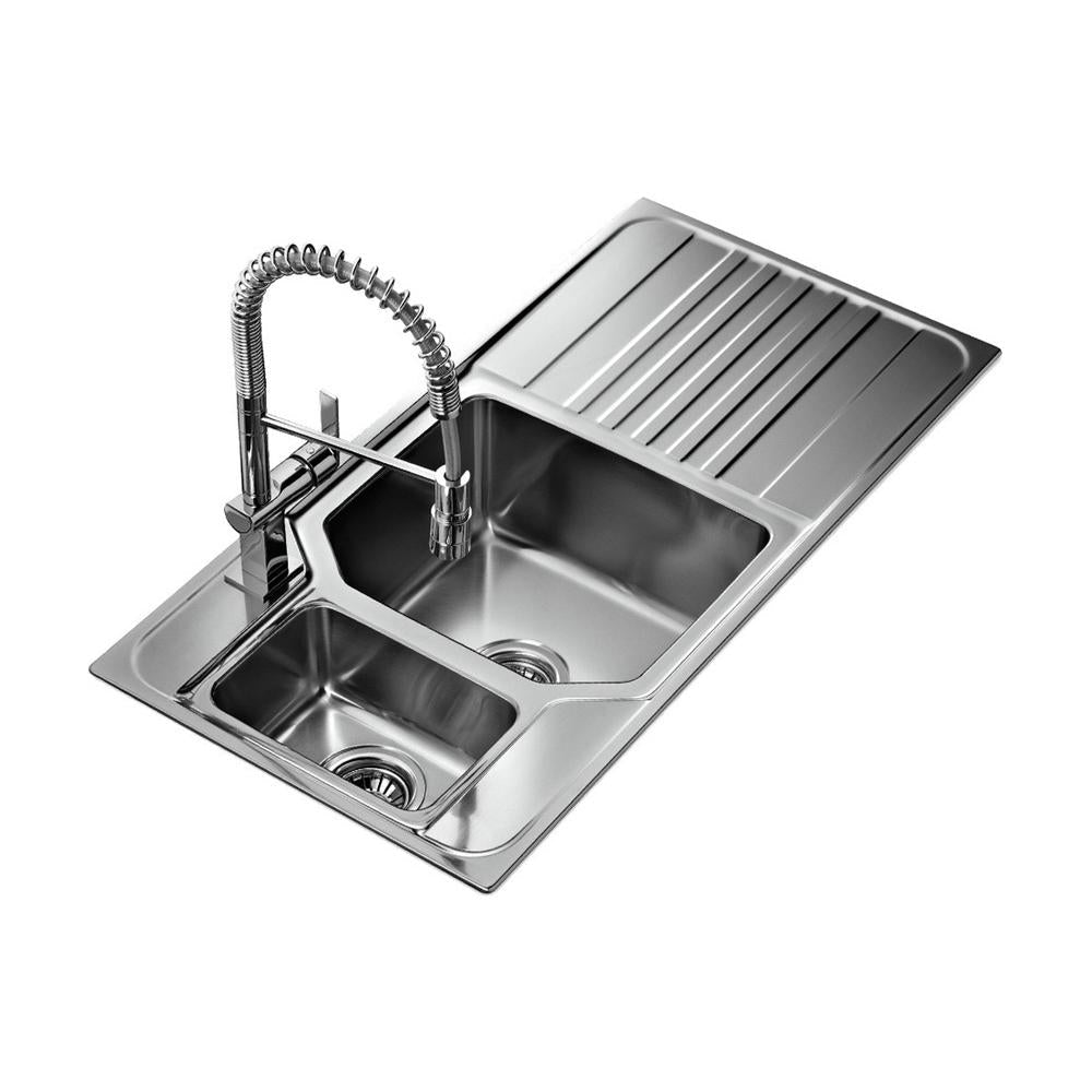 Teka Premium 1.5B & Drainer Inset Sink - Stainless Steel - Unbeatable Bathrooms