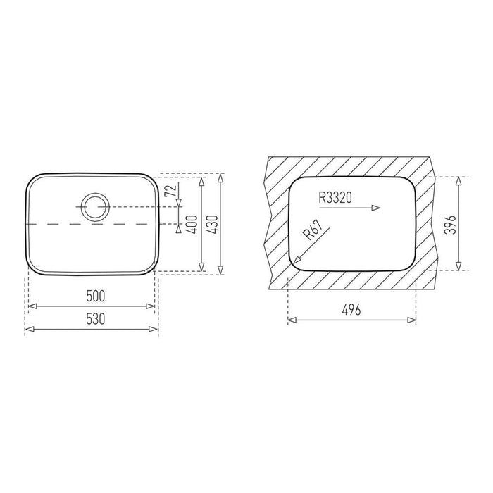 Teka BE 50.40 PLUS 1B Undermount Sink - Stainless Steel - Unbeatable Bathrooms