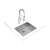 Teka BE Linea Undermount Sink - Stainless Steel - Unbeatable Bathrooms