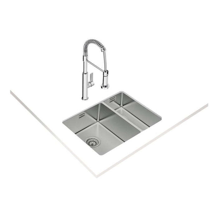Teka BE Linea RS15 580 1.5B Undermount Sink - Stainless Steel - Unbeatable Bathrooms