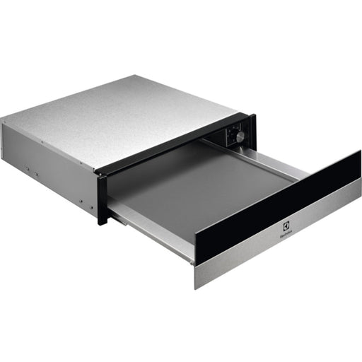 Electrolux EBD4X 14cm Warming Drawer - Black Glass & St/Steel - Unbeatable Bathrooms