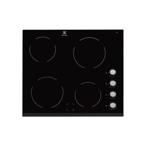 Electrolux EHF6140FOK 60cm Ceramic Hob - Black - Unbeatable Bathrooms