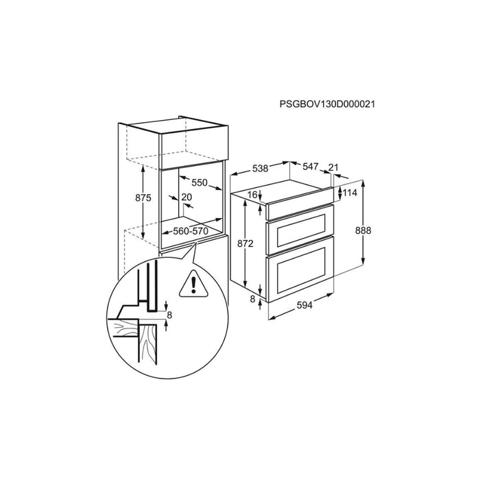 Electrolux KDFGE40TX Double Electric Oven - Unbeatable Bathrooms