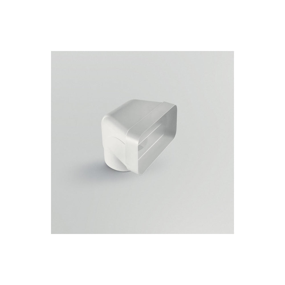 Elica 150mm Round-to-Rectangular 90° Bend Vertical Fitting