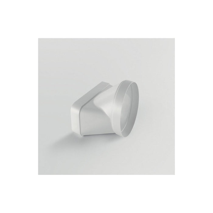 Elica 222x89mm Round-to-Rectangular Horizontal Fitting - Unbeatable Bathrooms