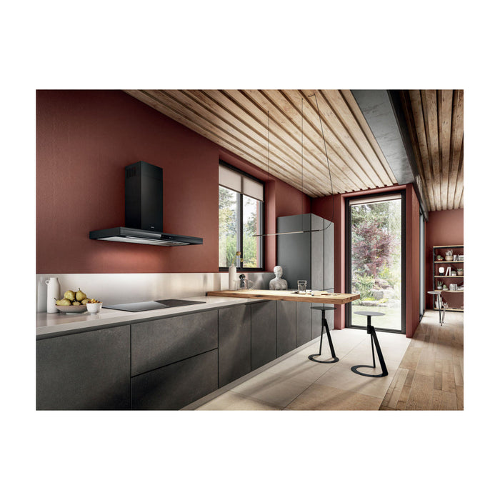 Elica Adele 90cm Chimney Hood - Matt Black - Unbeatable Bathrooms