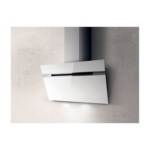 Elica Ascent 80cm Chimney Hood - White Glass - Unbeatable Bathrooms