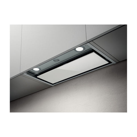 Elica Boxin HE Integrated Hood - St/Steel & White Glass - Unbeatable Bathrooms