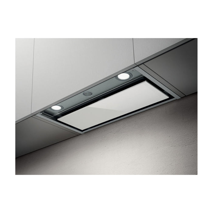 Elica Boxin HE Integrated Hood - St/Steel & White Glass - Unbeatable Bathrooms