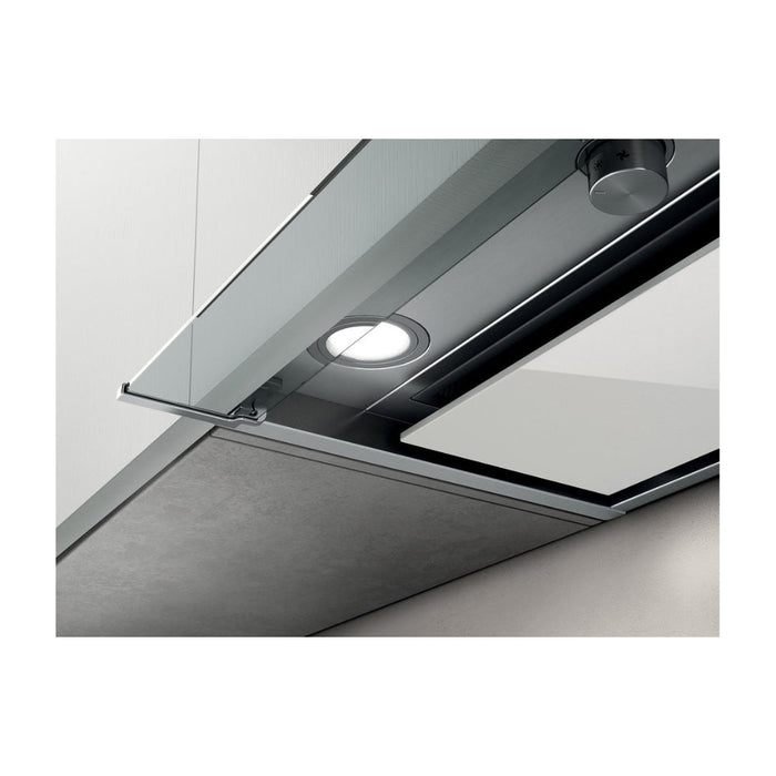 Elica Boxin HE Integrated Hood - St/Steel & White Glass - Unbeatable Bathrooms