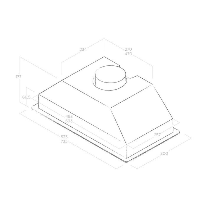 Elica Era Std Integrated Hood - St/Steel - Unbeatable Bathrooms