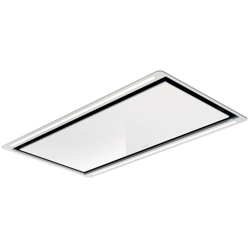 Elica HiLight Glass H16 100cm Ceiling Hood - White Glass - Unbeatable Bathrooms