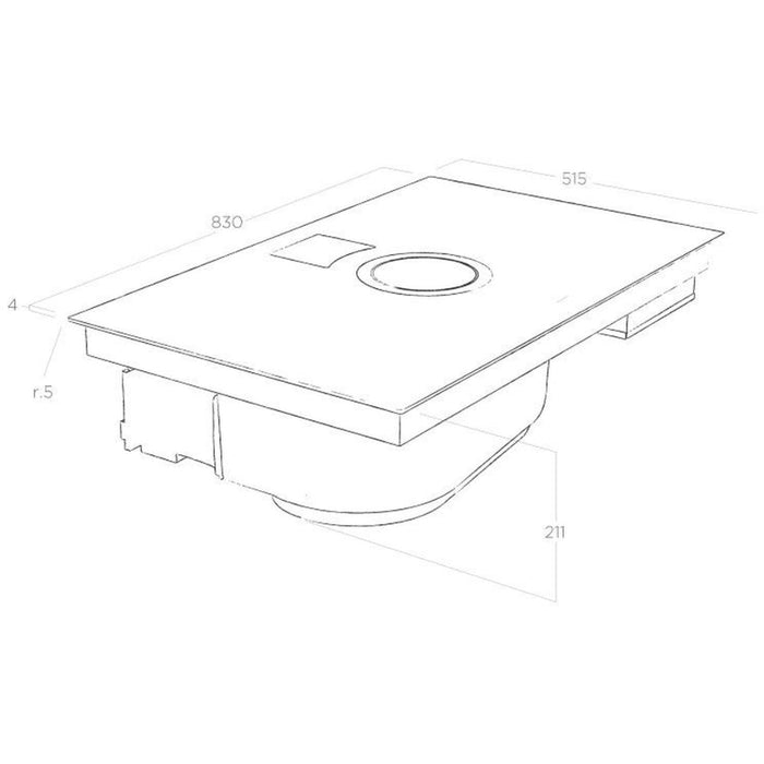 Elica NikolaTesla Switch 85cm Venting Induction Hob - Unbeatable Bathrooms