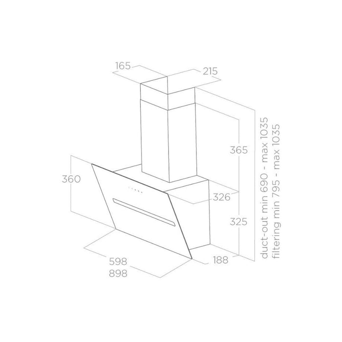 Elica Shy Chimney Hood - Unbeatable Bathrooms