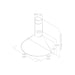 Elica Tonda Chimney Hood - St/Steel - Unbeatable Bathrooms