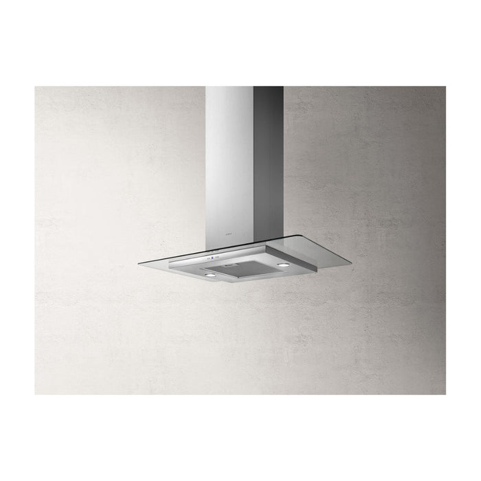 Elica Tribe 90cm Flat Glass Island Hood - St/Steel - Unbeatable Bathrooms