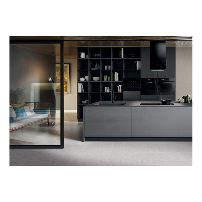 Elica Veritas BI36 B/I 60cm Wine Cabinet - Black Gloss - Unbeatable Bathrooms