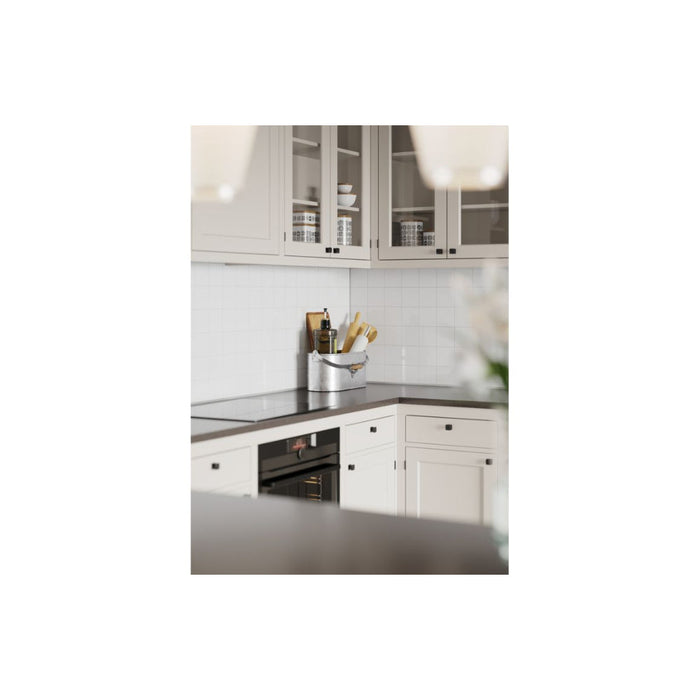 Fibo 10x10cm Square Tile Splashback - Denver White (Pk/2) - Unbeatable Bathrooms