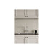 Fibo 30x10cm Rectangular Tile Splashback - Grey Sahara (Pk/2) - Unbeatable Bathrooms