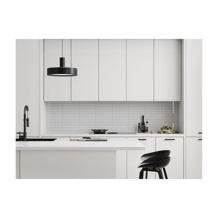 Fibo 30x5cm Rectangular Tile Splashback - Denver White (Pk/2) - Unbeatable Bathrooms