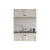 Fibo 4x20cm Vertical Tile Splashback - Warm Grey (Pk/2) - Unbeatable Bathrooms