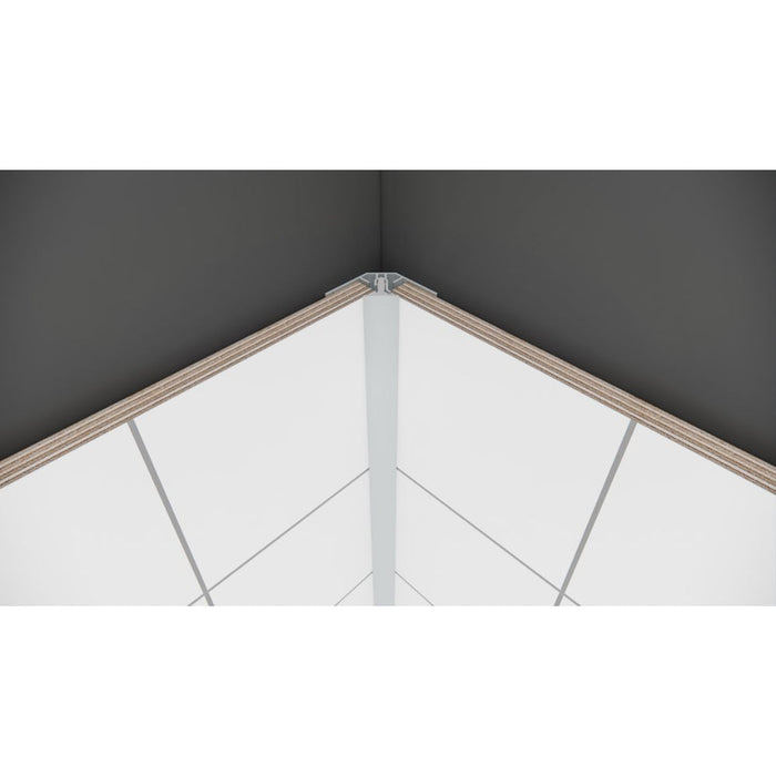 Fibo 2-Part 2.4m Internal Corner Profile - Unbeatable Bathrooms