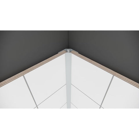 Fibo 2-Part 2.4m Internal Corner Profile - Unbeatable Bathrooms