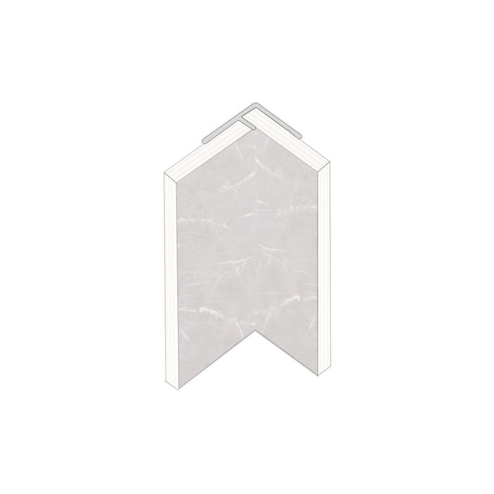 Fibo Aluminium Internal Hidden Profile 2360mm - Unbeatable Bathrooms