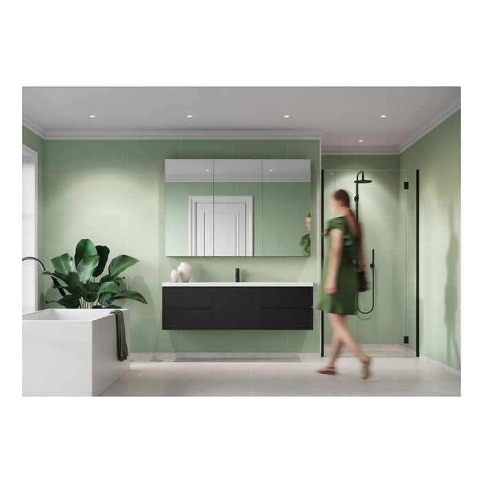 Fibo Contemporary - Light Green (Tile Effect) - Unbeatable Bathrooms