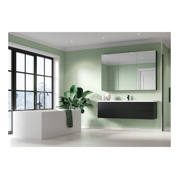 Fibo Contemporary - Light Green (Tile Effect) - Unbeatable Bathrooms