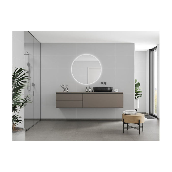 Fibo Contemporary - Light Grey (Tile Effect) - Unbeatable Bathrooms