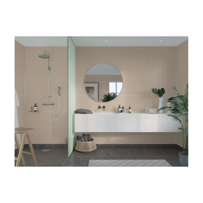 Fibo Contemporary - Light Sand (Tile Effect) - Unbeatable Bathrooms