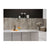 Fibo Plain Panel Splashback - Cracked Cement (Pk/2) - Unbeatable Bathrooms