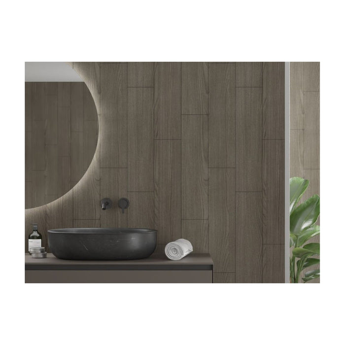 Fibo Scandinavian - Dark Wood (Vertical Plank) - Unbeatable Bathrooms