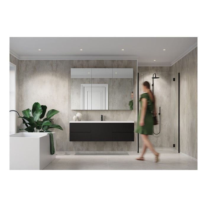 Fibo Signature - Cracked Cement (Plain Panel) - Unbeatable Bathrooms