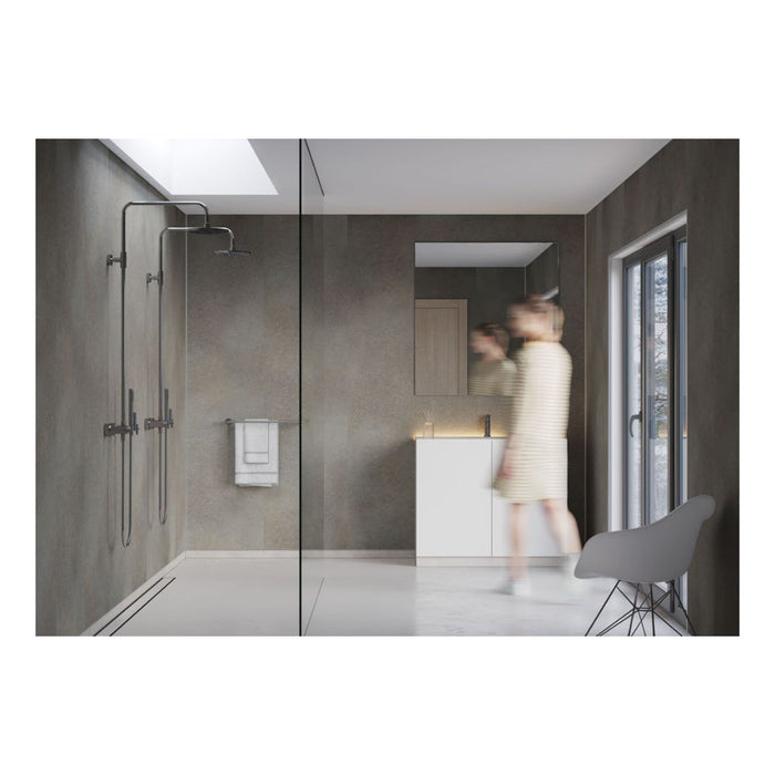 Fibo Signature - Grey Concrete (Plain Panel) - Unbeatable Bathrooms