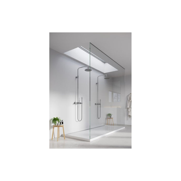 Fibo Timeless - Crystal White - Silk (Plain Panel) - Unbeatable Bathrooms