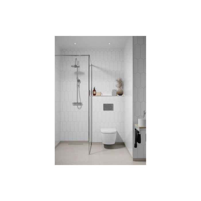 Fibo Urban - Denver White (Elongated Hexagonal) - Unbeatable Bathrooms