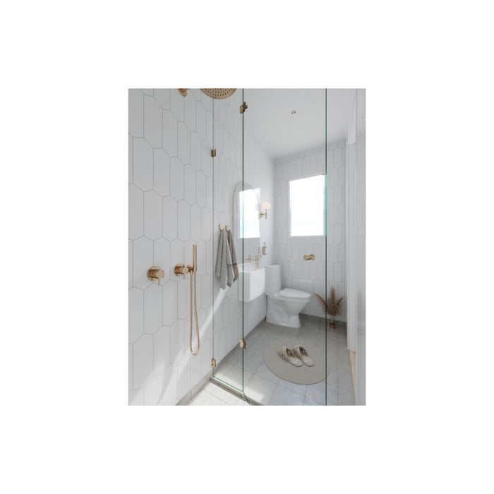 Fibo Urban - Denver White (Elongated Hexagonal) - Unbeatable Bathrooms