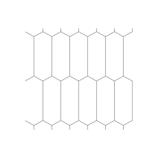 Fibo Urban - Denver White (Elongated Hexagonal) - Unbeatable Bathrooms