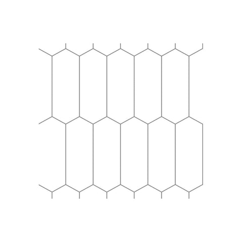 Fibo Urban - Denver White (Elongated Hexagonal) - Unbeatable Bathrooms