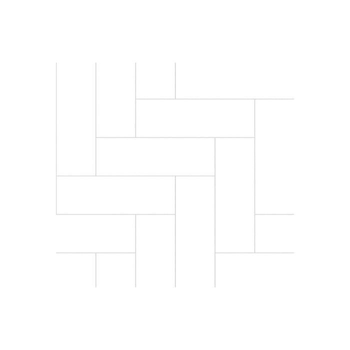 Fibo Urban - Denver White (Straight Herringbone) - Unbeatable Bathrooms