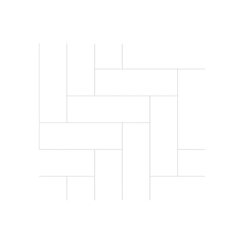 Fibo Urban - Denver White (Straight Herringbone) - Unbeatable Bathrooms