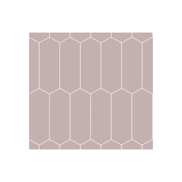 Fibo Urban - Dusky Pink (Elongated Hexagonal) - Unbeatable Bathrooms
