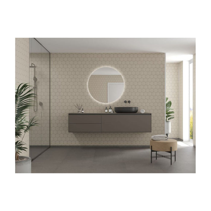Fibo Urban - Rough Cement (Hexagonal) - Unbeatable Bathrooms