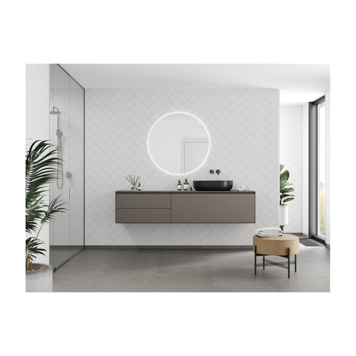 Fibo Urban - White Silk (Herringbone) - Unbeatable Bathrooms