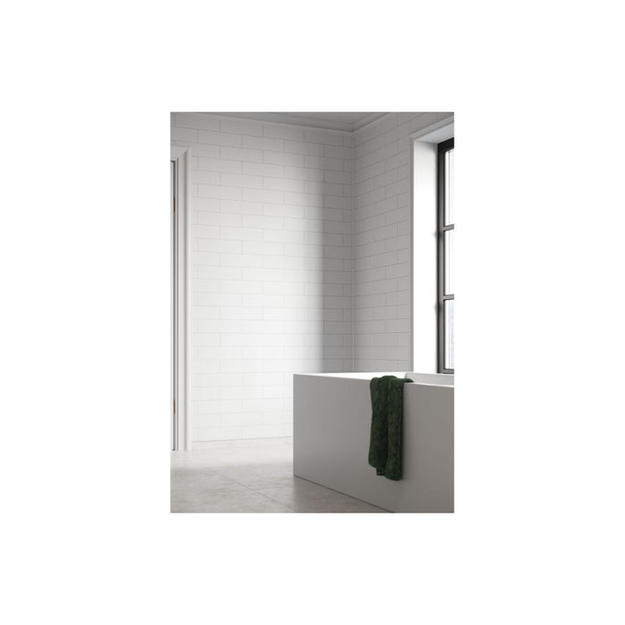 Fibo Urban - White Silk (Metro Brick) - Unbeatable Bathrooms