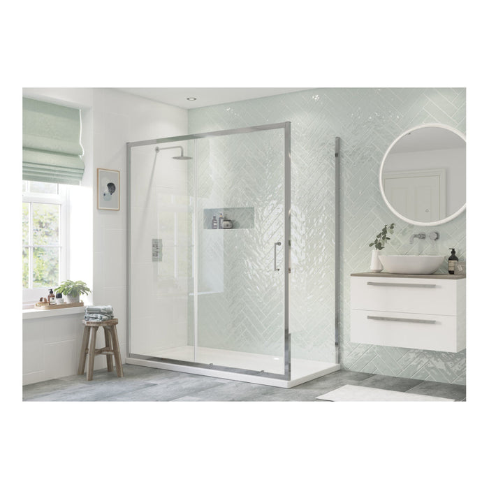 Flex Sliding Door - Chrome - Unbeatable Bathrooms